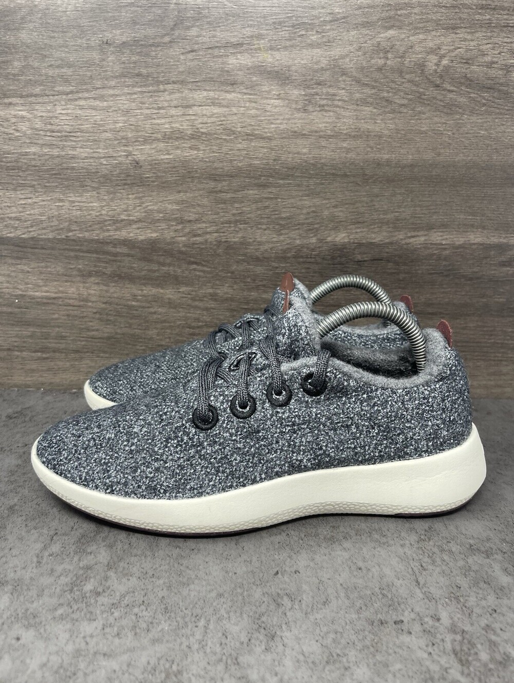Allbirds Wool Runner Charcoal Grey Size 8 Womens Merino Wool Walking Sneakers
